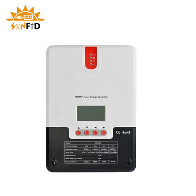 60A 12V Powerwall Lithium Battery 24V 48V LCD Solar Energy Controller TTL RS485 BT