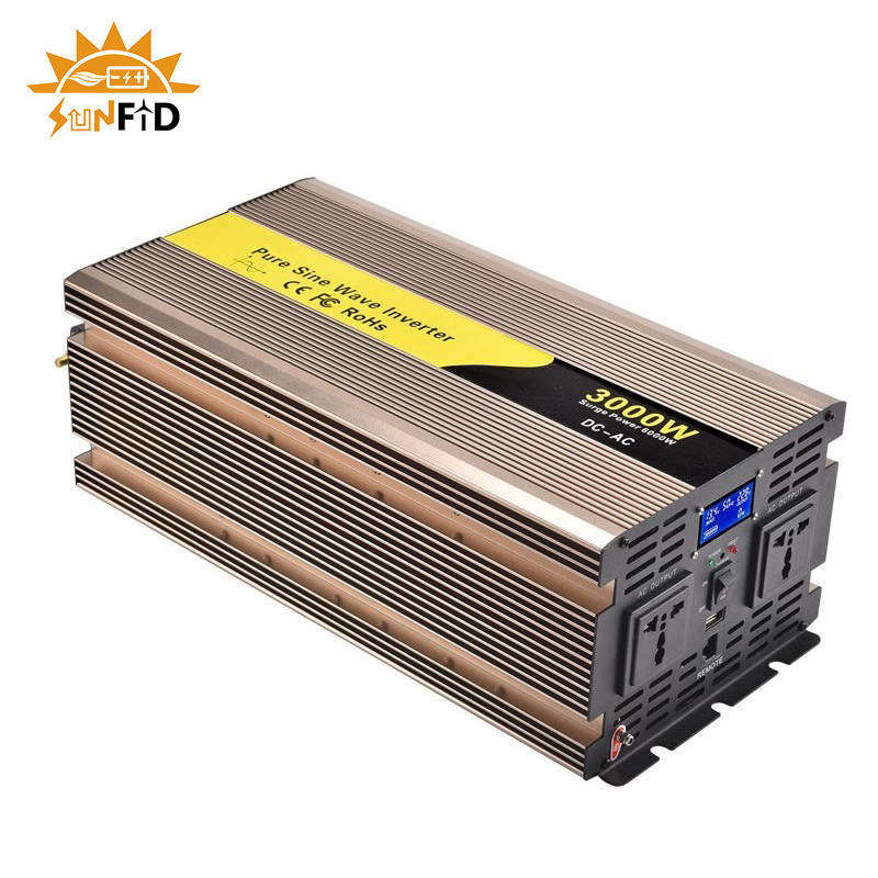 24V 48V 3000 Watt Pure Sine Wave Inverter 12 Volt DC To AC 110V 220V ...