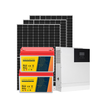 3KW Off Grid Home Solar System Kit 50HZ 60HZ MPPT 110-250V