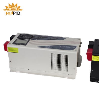 Hybrid 4000w Pure Sine Wave Power Inverter Single Phase LCD Digital Display