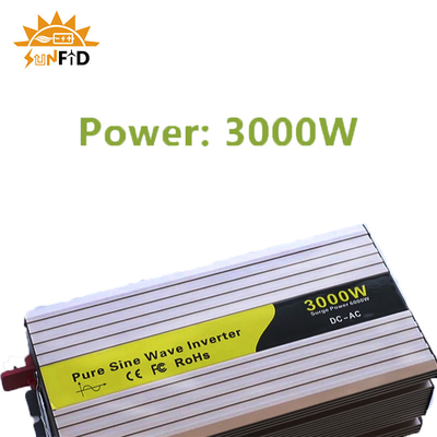 24V 48V 3000 Watt Pure Sine Wave Inverter 12 Volt DC To AC 110V 220V Solar Power