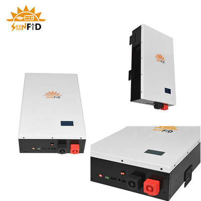 51.2V 100Ah LiFePO4 Wall-Mounted home battery backup system long cycle life