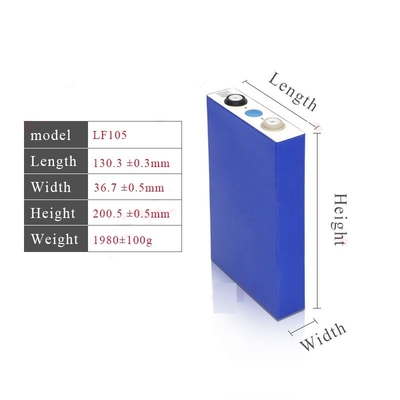 105Ah Lifepo4 Battery Cell Rechargeable Li ion Batteries