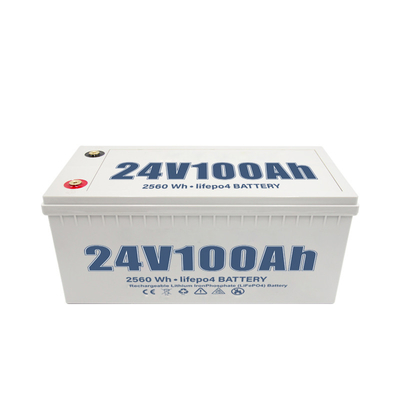100Ah 24V Deep Cycle Lithium Battery For Solar System Yacht RV Car
