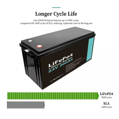 200A Lithium Ion Battery UPS Lifepo4 12V For CCTV Monitor Camping