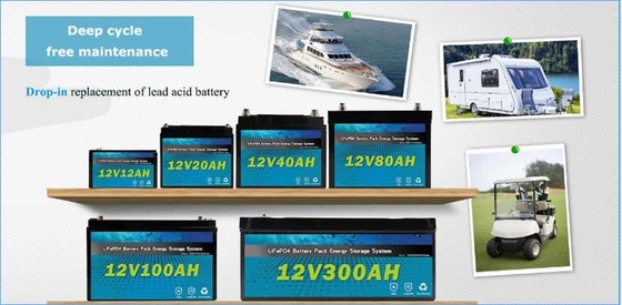 Lifepo4 Leisure Batteries For Camper Vans 12V 150AH RV Solar Energy Storage System