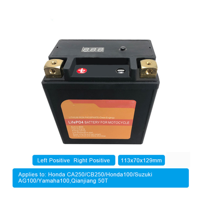 4AH 12V Lithium Battery On Motorcycle With BMS Starter Stop Batteries