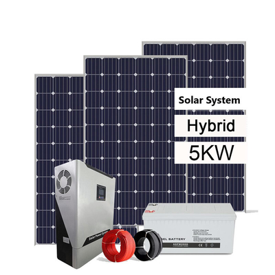 Hybrid Off Grid Solar Power System 3KW 5KW 8KW 10KW With Batteries